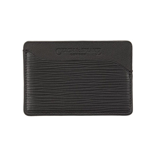 Triple Card Holder In Black Leather – Czech & Speake