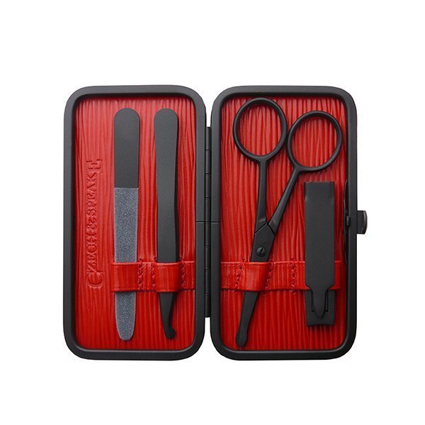 Air-Safe Manicure Set - Black & Red with Teflon