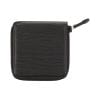 Zip Around Wallet In Black Leather